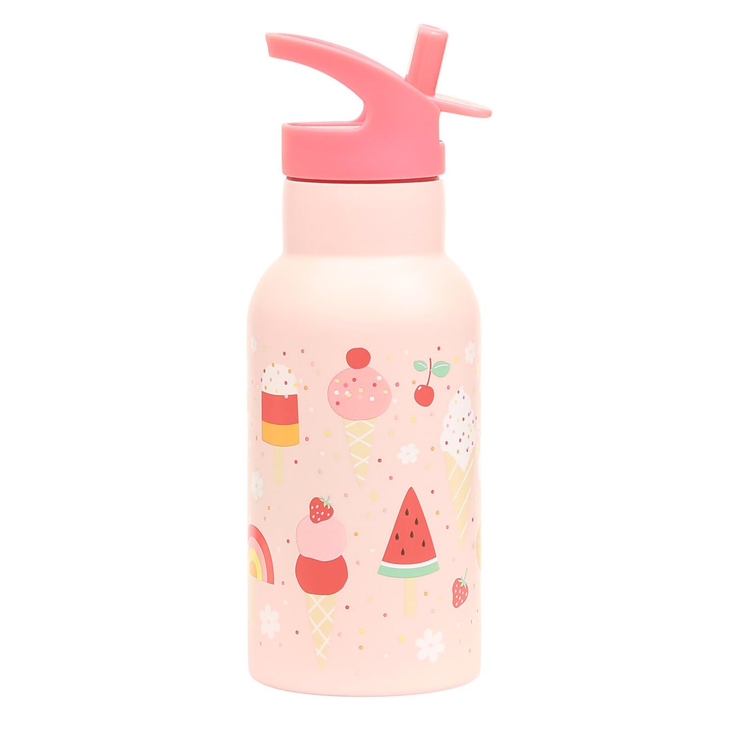 A LITTLE LOVELY COMPANY Borraccia bimbo in acciaio inox fantasia gelati
