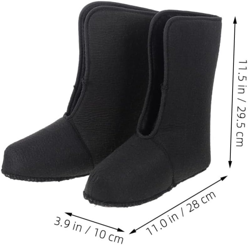 1Pair Warm Detachable Boot Liners for Men Insulated Cold Weather Shoe Liners for Winter Hiking Fishing and Walking Comfortable Thick Design for Warmth