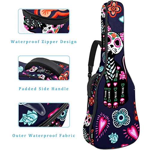Sac de guitare acoustique rembourrage épais étanche double bandoulière réglable étui de guitare sac de transport, chat… - Les Beatles, Paul McCartney, John Lennon, RIngo Starr, George Harrison Sac de guitare acoustique rembourrage épais étanche double bandoulière réglable étui de guitare sac de transport, chat… – Image 5