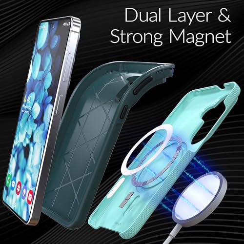 Image of Crave for Samsung Galaxy S26 Case, Compatible with MagSafe Shockproof Protection Dual Layer Case for Samsung Galaxy S26 (6.3 inch) - Aqua