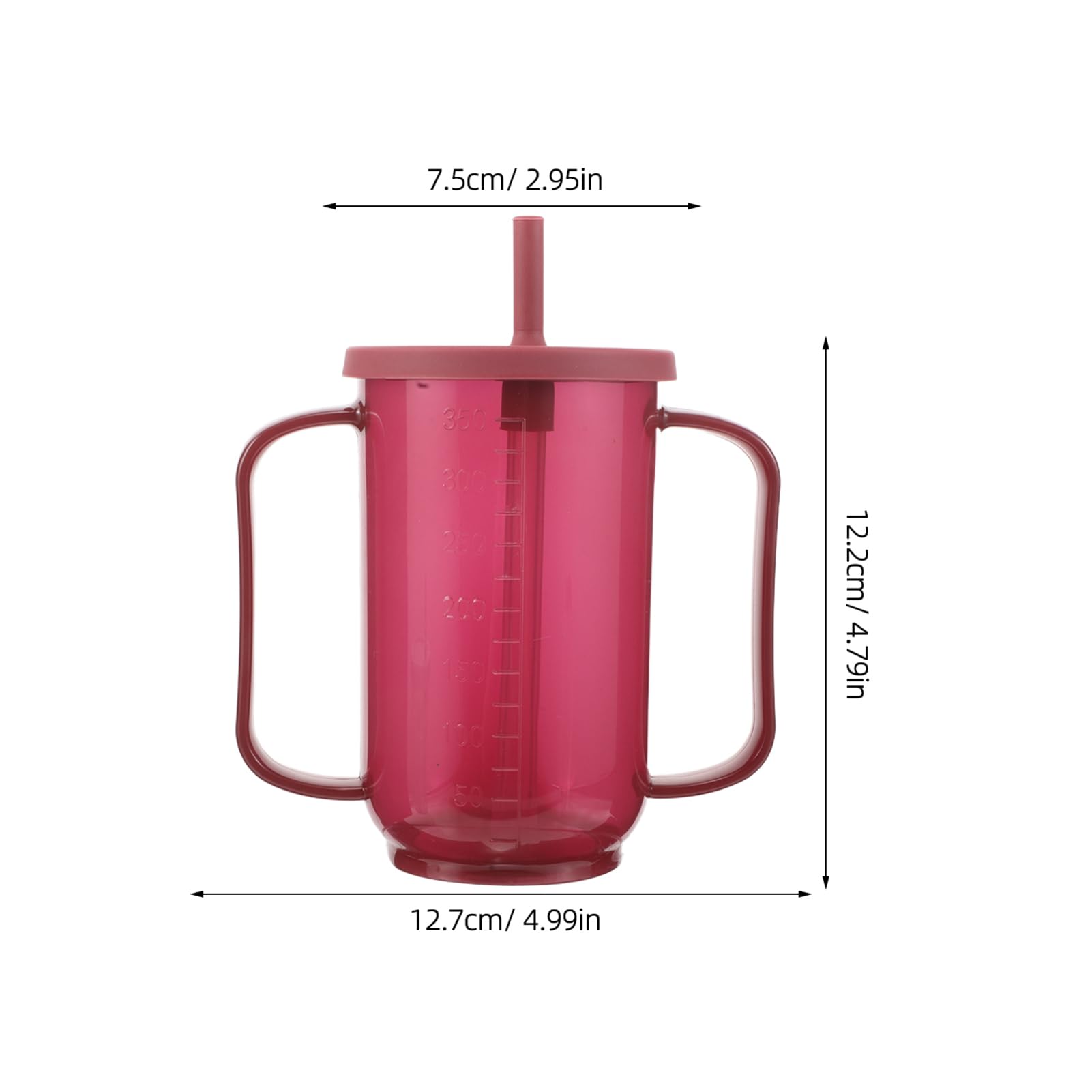 Auslaufsicherer Becher für Erwachsene und Senioren, 2 Stück, Kunststoff