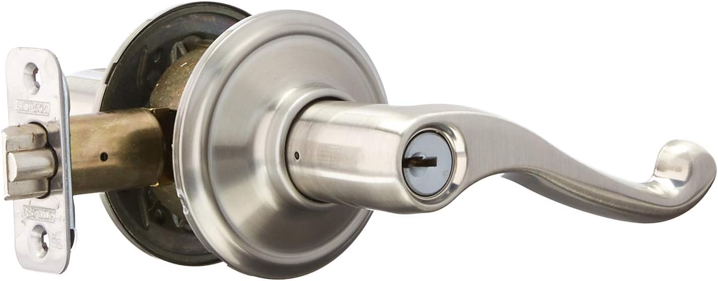 Schlage Lock Company F51FLA619 Schlage Flair Entrance, Satin Nickel