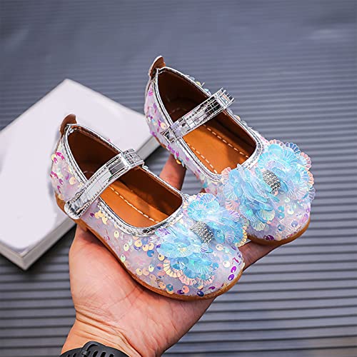 Fashion Autumn Girls Casual Shoes Flat Lightweight Sequins Bow Cute Shiny Dress Shoes Winter Toddler Boots3