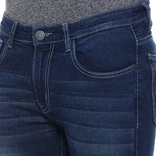 Image of CAHOOT Men's Denim Jeans for Regular Wear | Denim Fabric | Slim Fit | Jeans Crafted with Comfort Fit and High-Performance for Everyday Casual Wear
