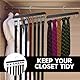 WLLHYF 1 Stück Gürtelaufhänger, Stabiler Krawattenhalter mit 14 Haken 360° Drehbarer Platzsparender Organizer für Tanktops, Schals, BHS, Taschen (Schwarz)