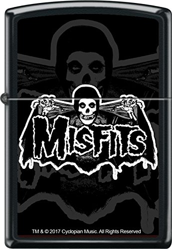 Encendedor Zippo Bat Fiend Negro Mate miniatura 1