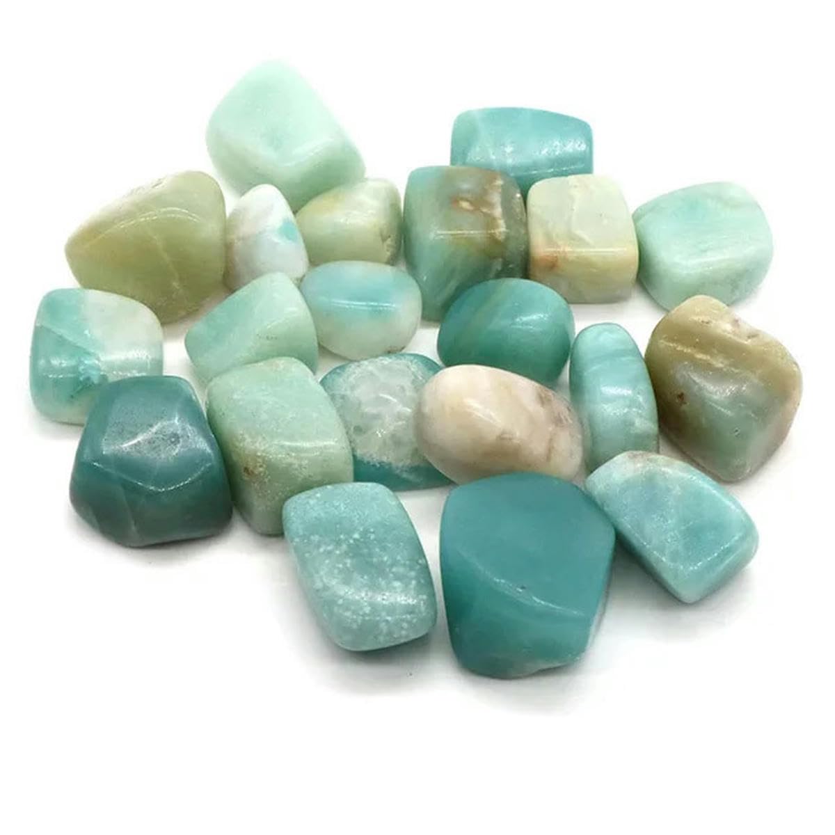 Natürliche Trommelsteine, Massenerz, Kies, Probe, Heilkristalle, Quarz, Energieedelsteine, Mineralien, Aquarium, Garten, Zuhause, Amazonit, 1000 g