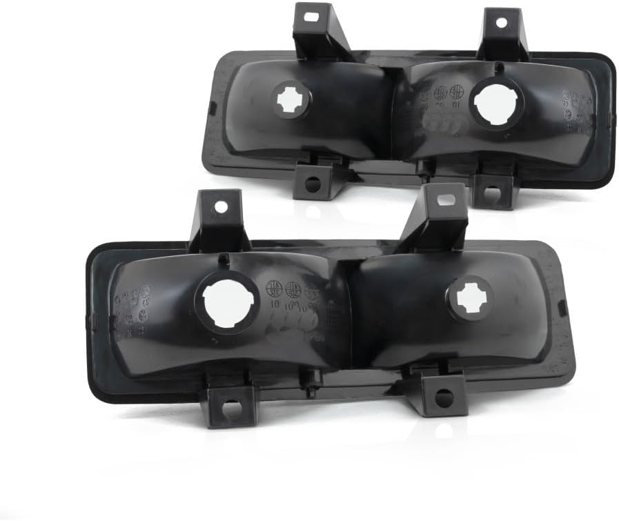 KarParts360 For 1989-1991 Chevy Blazer Pair Park/Signal Lights Driver and Passenger Side Unitw/quad headlamps; park/signal combination GM2520130 GM2521130 - replaces 5975227 5975228