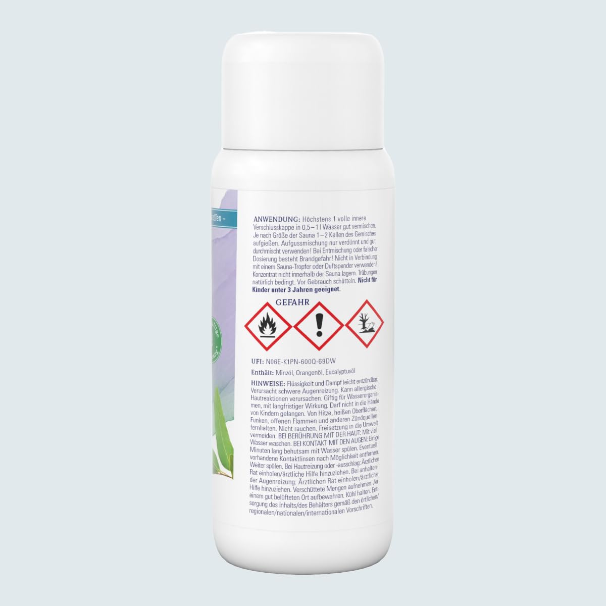 Dresdner Essenz Infusion de menthe japonaise pour sauna avec des parfums naturels et identiques à la nature | Libérant et réconfortant avec de l'huile de menthe et d'eucalyptus | 250 ml