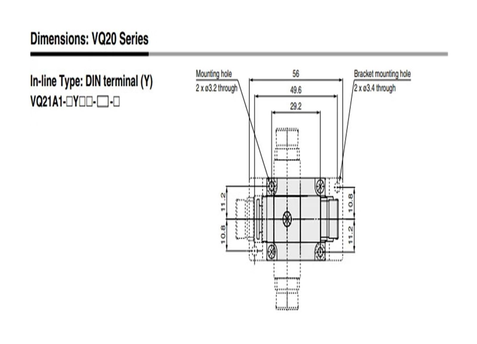 2 Port Solenoid Valve Single Unit VQ20/30 Series VQ21A1-5Y-C6/C8 VQ31A1-5G/5GZ/5YZ/5YZB-C10 VQ31A1-5G/5GZ/5YZ/5YZB-C10-F(VQ21A1-5YZ-C8-F)