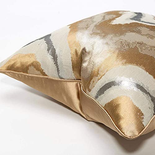 Gold Decorative Throw Pillow Covers,26X26,Euro Pillow Covers,Euro Shams, Gold Cushion Cover For Couch,Sofa,Bed,Home Decor (Gold26Inchx26Inch) #TOP2