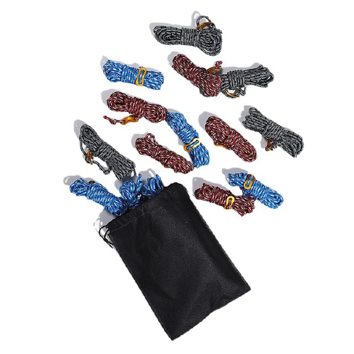 6 stks Tent Camping Touw 4 MM Reflecterende Koord Guy Line Winddicht Tent Gids Touw met Aluminium Richter voor Outdoor Camping Wandelen Luifel Tenten Kleur-C 6 stks Tent Camping Touw 4 MM Reflecterende Koord Guy Line Winddicht Tent Gids Touw met Aluminium Richter voor Outdoor Camping Wandelen Luifel Tenten Kleur-C