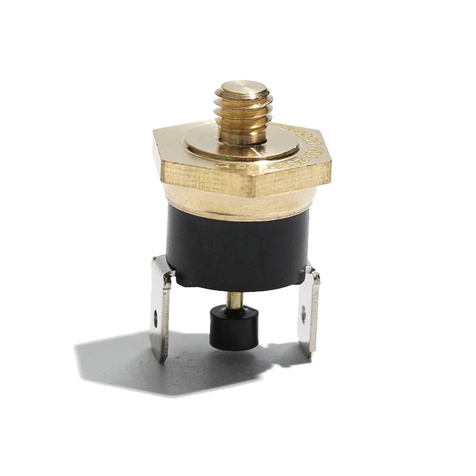 250V 10A Temperature Control Component Manual Reset Normally Close Thermostat M4 Thread 10Pcs(100C)