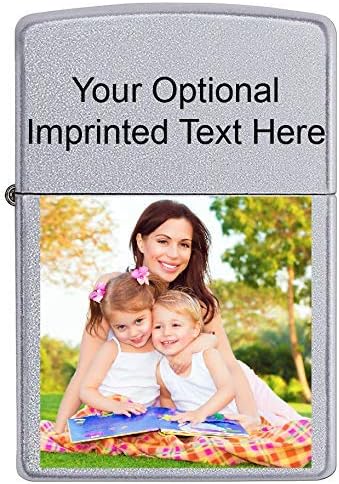 Custom Zippo Lighter! Personalize This Genuine Zippo with Your Image or Logo! Customized Zippo lighters are a Great, Birthday Gift, for Man or Woman or Even for You!