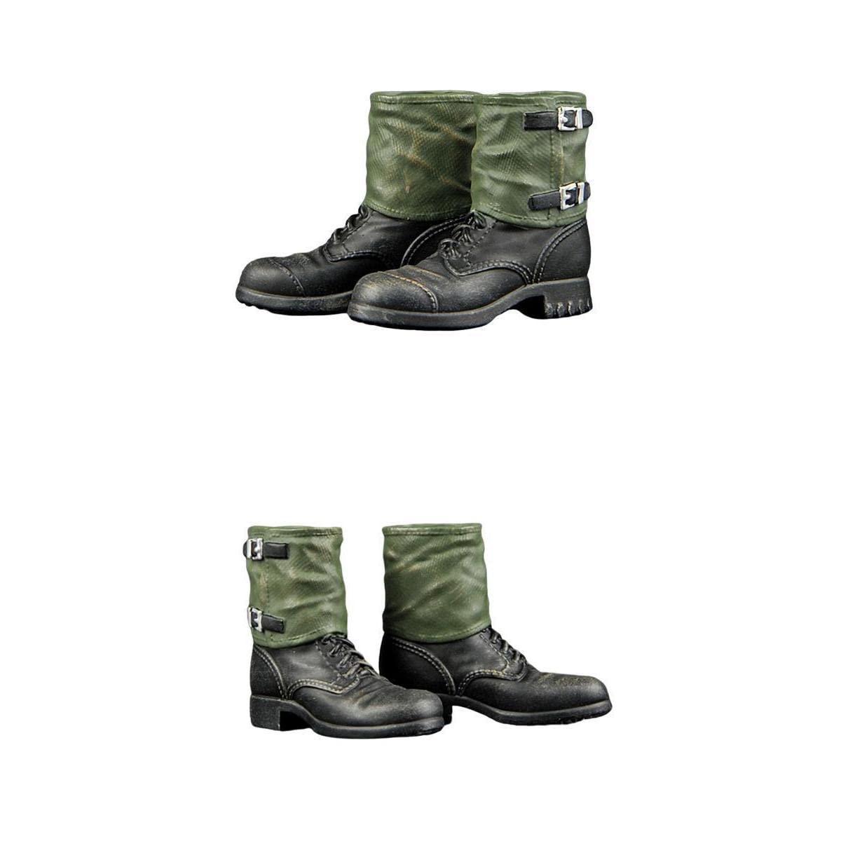 DYNWAVE 1/6 Mans Shoes German Soldier Boot for 12'' Figure Male Doll Accessory