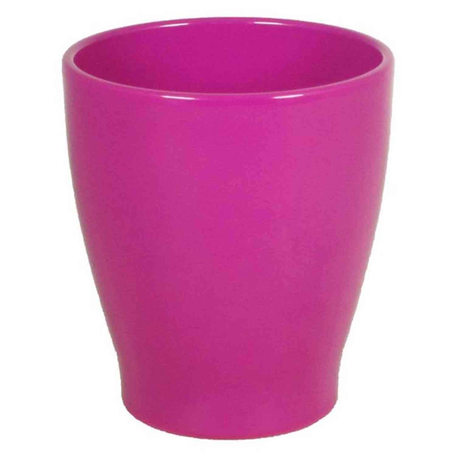 INNA-Glas Ceramic orchid vase, Ø13,2cm, 15cm, pink