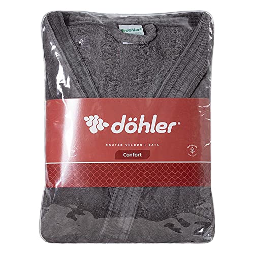 Roupão de Banho Adulto Felpa Aveludada Tamanho G Dohler