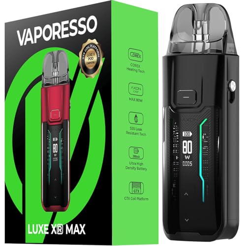 Vaporesso luxe XR Max Kit vaporisateur DTL/MTL 5ml pour nacelle luxe X/XR et plateforme GTX Coil sans nicotine et sans liquide