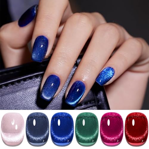 Set de esmaltes gel magnéticos Crystal Cat Eye miniatura 1