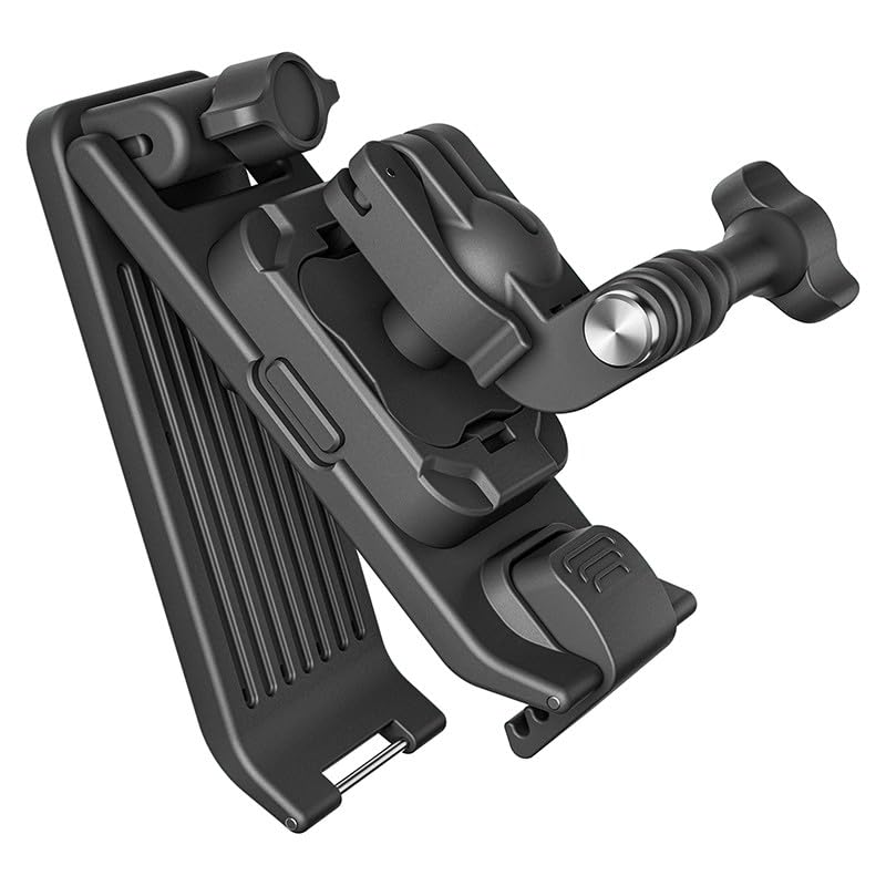 Soporte de clip para mochila para DJI Osmo y cámaras de acción con pinza giratoria de 360 grados