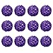 Produktbild Worldoor Rattan-Kugeln für Tische, Hochzeit, Party, Weihnachten, Dekoration, Violett, Durchmesser 5 cm, 12 Stück