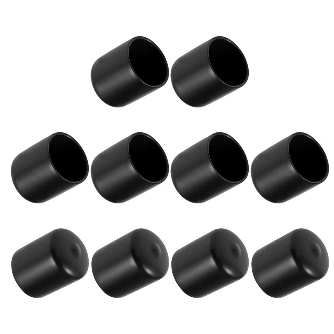 ROWORKX 27mm Rubber End Caps for Metal Rods, Screws, Furniture Tips 10pcs