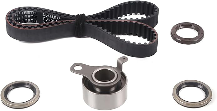 WINBEST Timing Belt Kit Compatible with Geo, for Toyota - 93-97 Prizm 1.6L DOHC L4 16V, ENG.CODE "4AFE", 93-97 Corolla 1.6L DOHC L4 16V, ENG.CODE "4AFE"