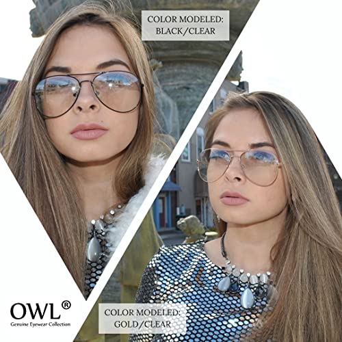 OWL Stylish Aviator Sunglasses 12 Pairs Gold, Silver, Black Frames Mirrored and Tinted Color Lens2