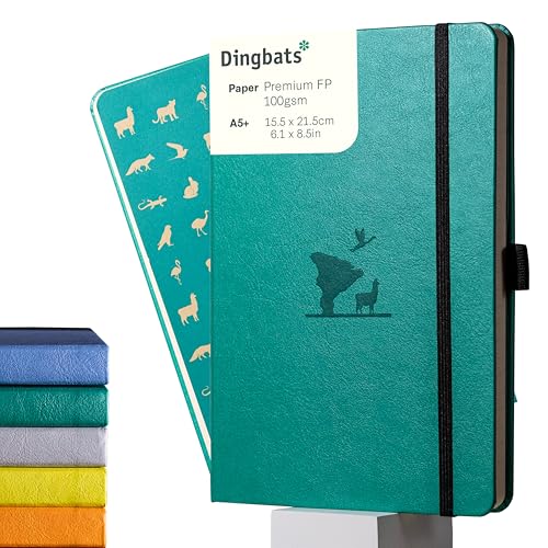 Carnet de notes A5 pointillé Dingbats Earth en cuir PU durable