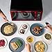 Farberware 1.1 Cu. Ft. Countertop Microwave Oven – 1000 Watts Power, Auto Cook Settings, Defrost, Easy Clean and Child Safety Lock - Metallic Red
