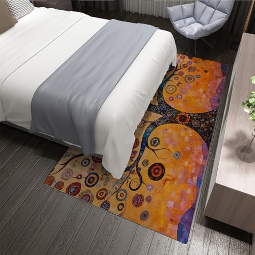 Tapis lavable antidérapant au motif tourbillon abstrait pour la cuisine - 5