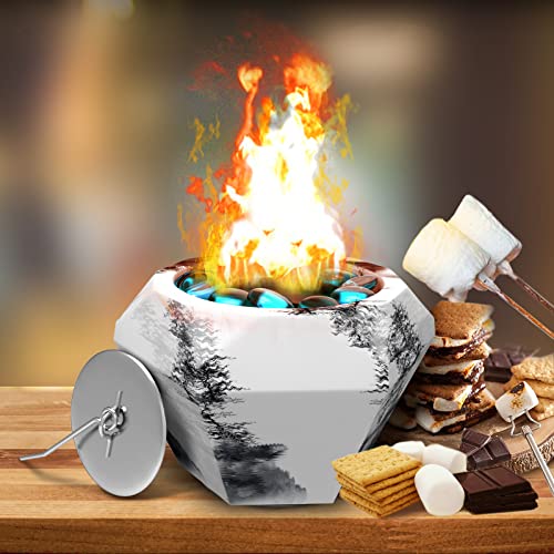 Coobest Tabletop Fire Pit, Small Table Top Firepit, Smokeless Fire Pit Bowl For Table, Tabletop Fire Pit Bowl For Smores Maker, Garden Mini Fire Pit For Table, Indoor Outdoor Balcony Fireplace Decor #TOP11