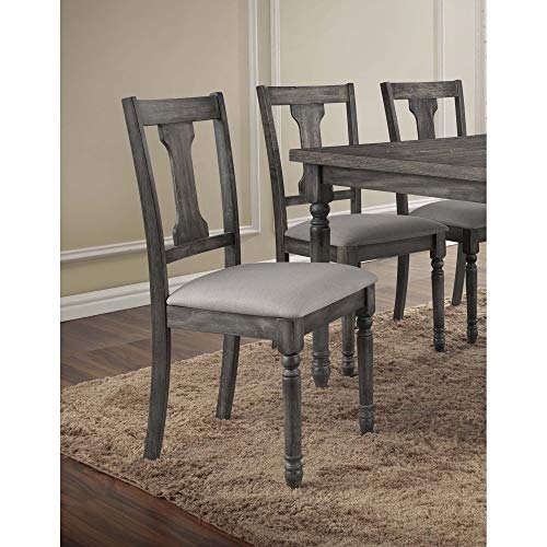 Best Master Demi Birch Wood Dining Side Chair In Smoked Gray (Set Of 2) #TOP19