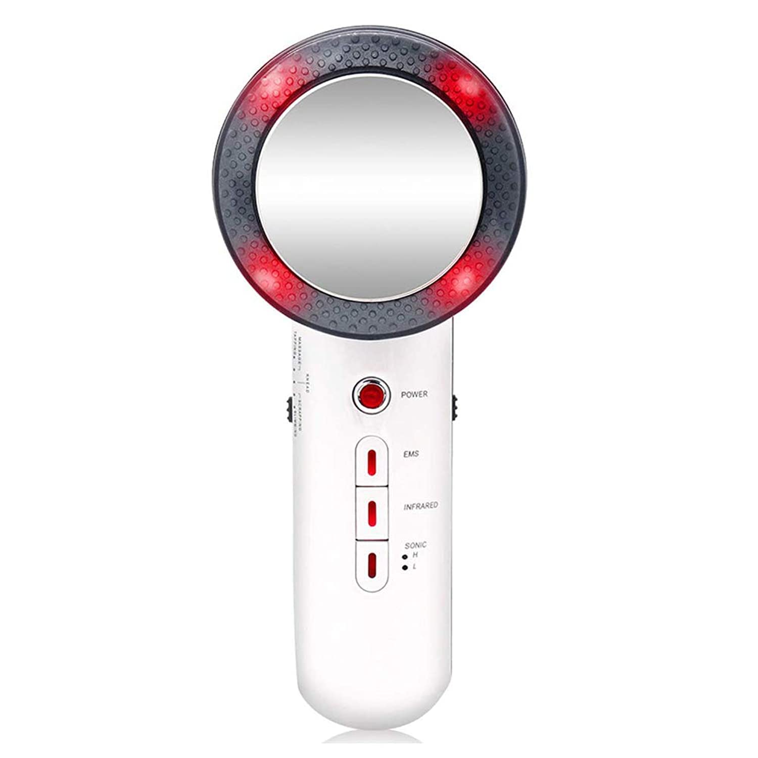 LonME 3 in 1 Anti Cellulite Ultrasonic Massager for Fat Reduce, Skin Tightening (White)
