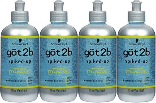 Got 2B Gel Spiked-Up 8.5 oz. (Pack of 4) by GOT 2B