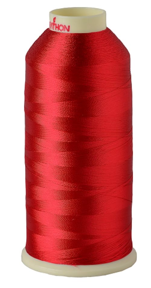 Marathon Embroidery Machine Thread 1,000m Rayon in a Choice of Colours (Carmine 1335)