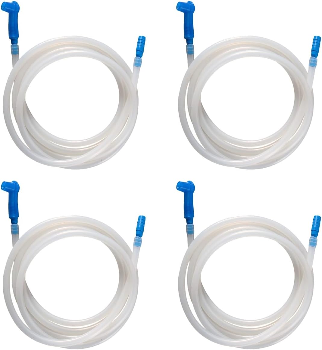 VILLCASE 4pcs Brake Bleeder Hose, 47 inches Brake Fluid Bleeder Hose for Car, Brake Bleeder Extractor, Long Brake Fluid Bleeder Bleeding Hose Replacement Brake Fluid Tool