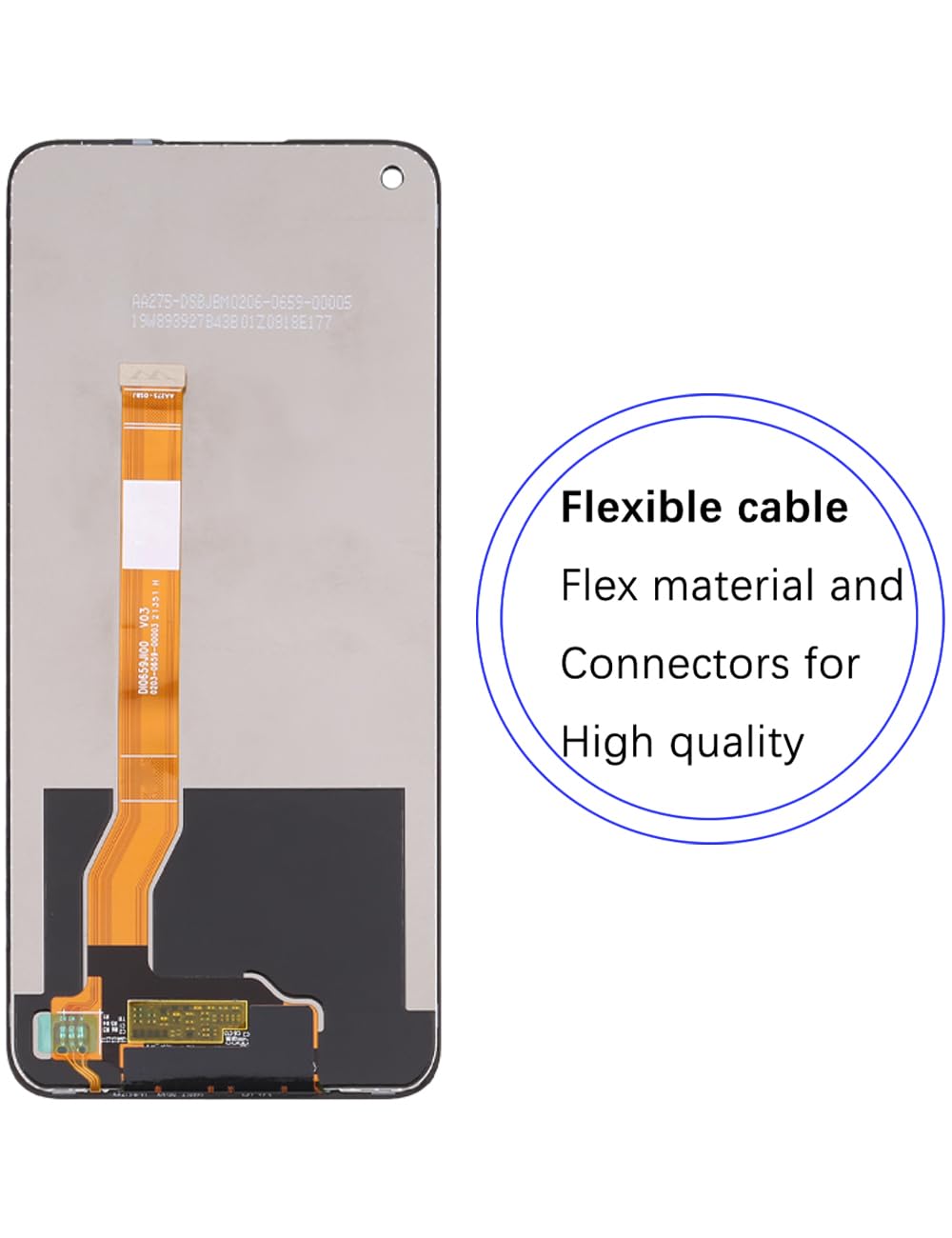 Pantalla de repuesto para pantalla LCD Oppo A36 / A76, PESM10 CPH2375, pantalla táctil, digitalizador, kit de piezas de reparación