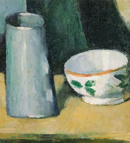 Toile Paul Cézanne Bol et pot à lait - Affiche impression murale salon 60x90cm
