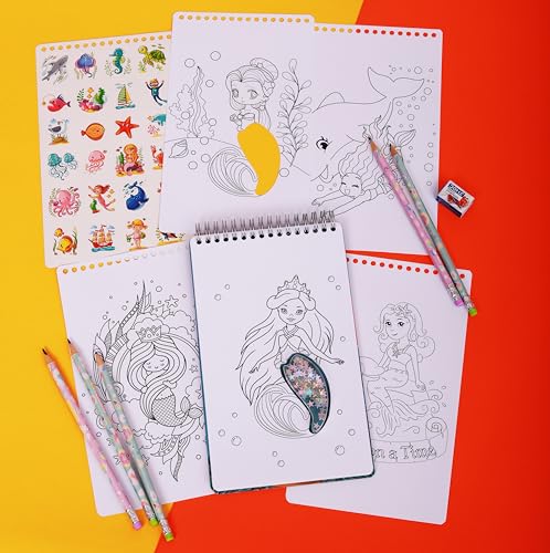 Image of STRIDERS Sparkling Mermaid Activity Set - A Fun and Creative kit for Kids, Perfect for Imaginative Play, Crafting, Enhancing Creativity, fine Motor Skills, and Artistic Fun.