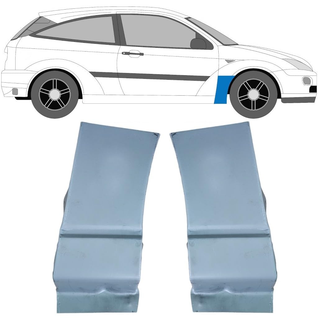 Reparaturblech Kotflügel vorne für Ford Focus 1998-2004 / Links+Rechts/Satz