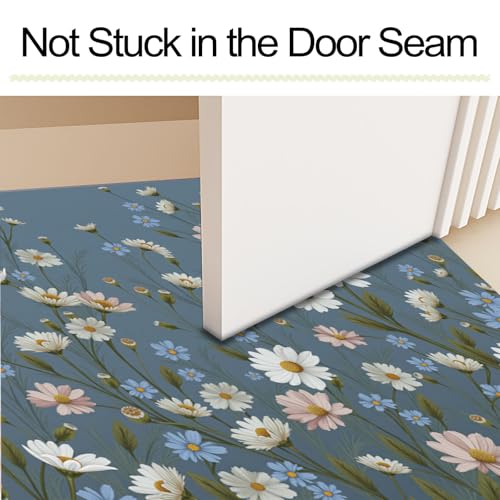 Tapis antidérapant marguerites lavable pour entrée propre - 7