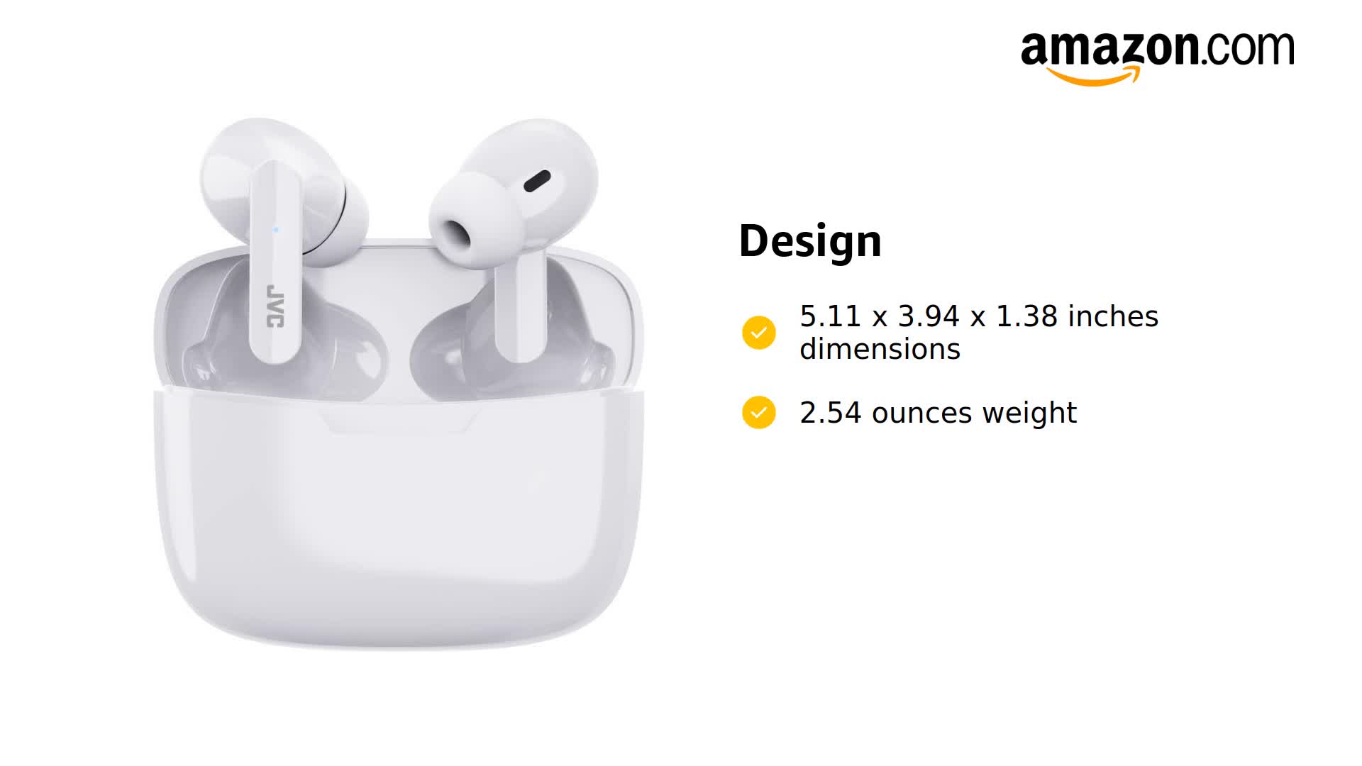 ホワイトワイヤレスイヤフォン Amazon.com: JVC Gumy Truly Wireless Earbuds Headphones