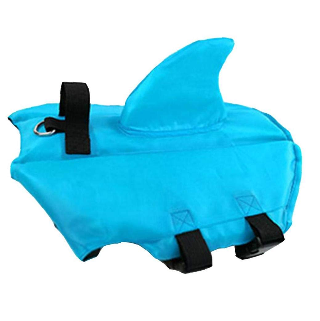 Forma Perro Salvavidas Traje De Baño De Verano Seguridad Tiburón Chaleco Salvavidas para Mascotas Perro De Natación Traje De La Novedad para Mascotas Ropa M