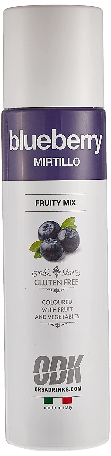 ODK Blueberry Puree Infused Fruit Syrup | Cocktails, Smoothies, Cooking, Baking and Desserts| 75cl