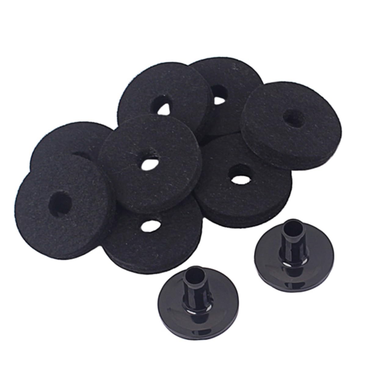 Generic 50mm Felt Pad Base for Drum Dampeners Thin Cymbal Felts Cymbal Stand Washer Drum Practice Pad Strap