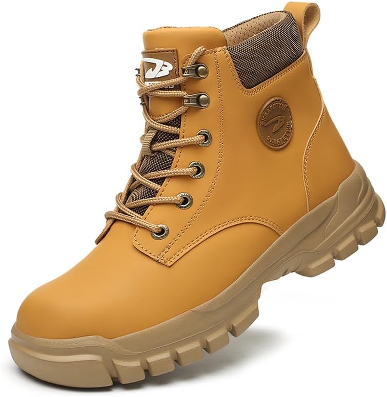 Steel Toe Work Shoes for Men and Women Lightweight Comfortable Industrial & Construction Outdoor Work Safety Boots