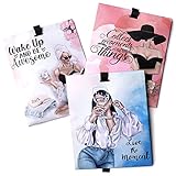 6 Pack Inspirational Scented Sachets - Valentines Day Girlfriend Gifts for Wife | Natural Moth Repellent for Closets, Air Freshener for Home | Shoe & Car Deodorizer for Drawer (Lavender, Rose, Ocean)