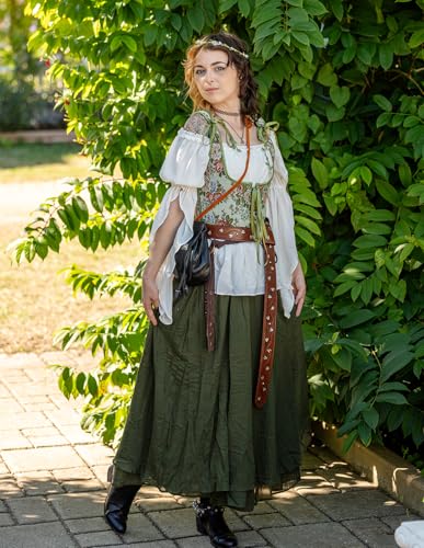 Image of Scarlet Darkness Women's Underbust Corset Top Renaissance Medieval Lace-up Boned Fairycore Pirate Corsets