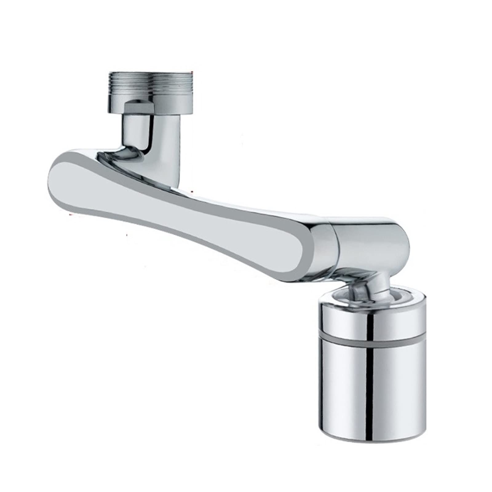 Eretyret Two Mode 1440 X 2 Metal Copper Universal 1440° Rotate Faucet Aerator Extender Splash Filter Faucets Bubbler Nozzle 1080° 360° Sprayer Kitchen Foldable Design(Two Mode 1440 X 2)